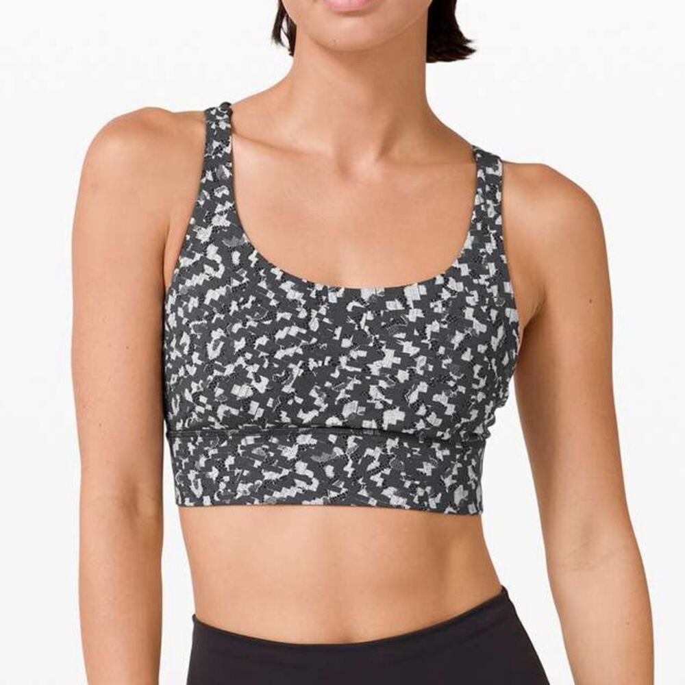 Lululemon Energy Bra Long Line Medium Support B–D Cup
Pace Lace Graphite Grey 4